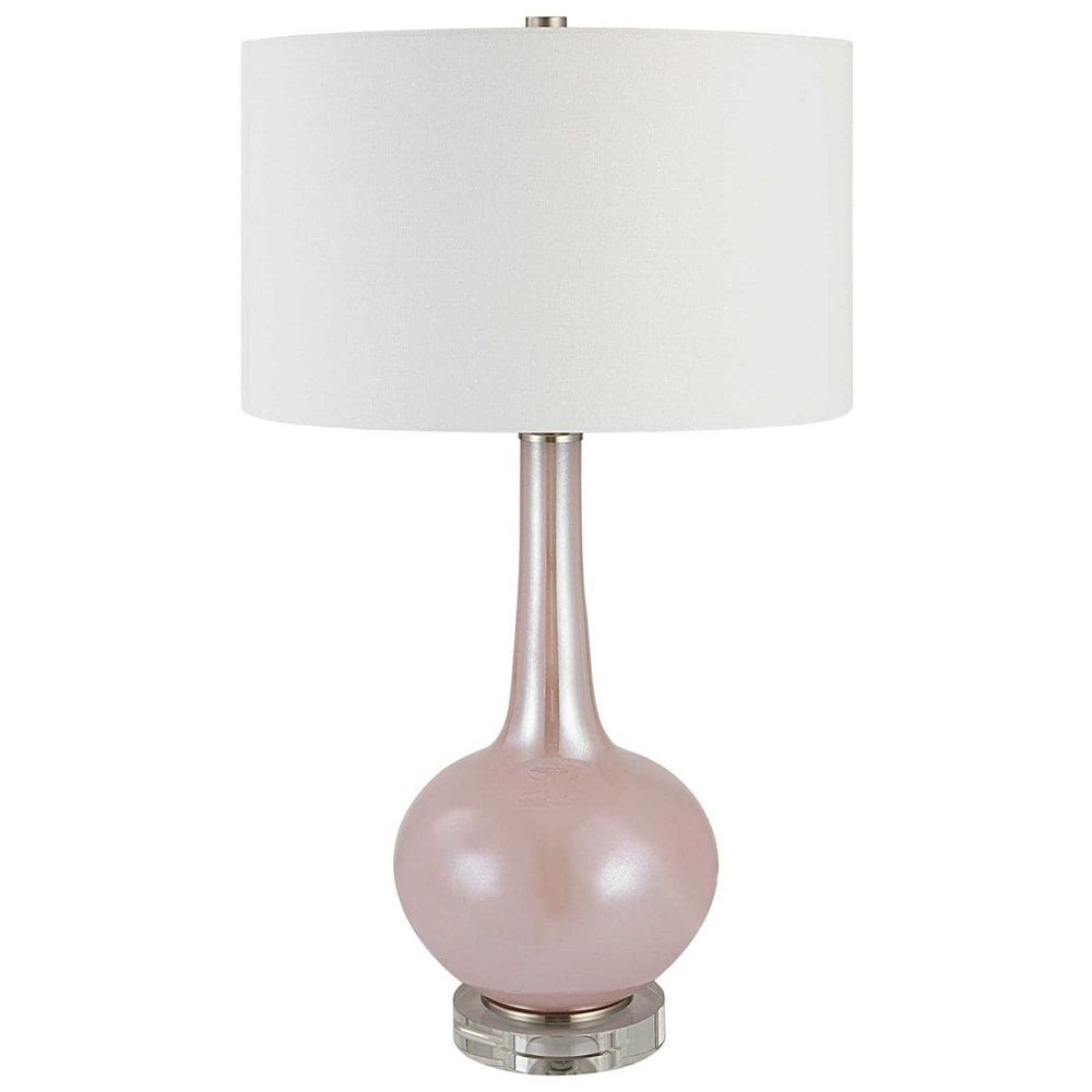 Uttermost Rosa Pink Glass Table Lamp-Uttermost-UTTM-30144-Table Lamps-2-France and Son