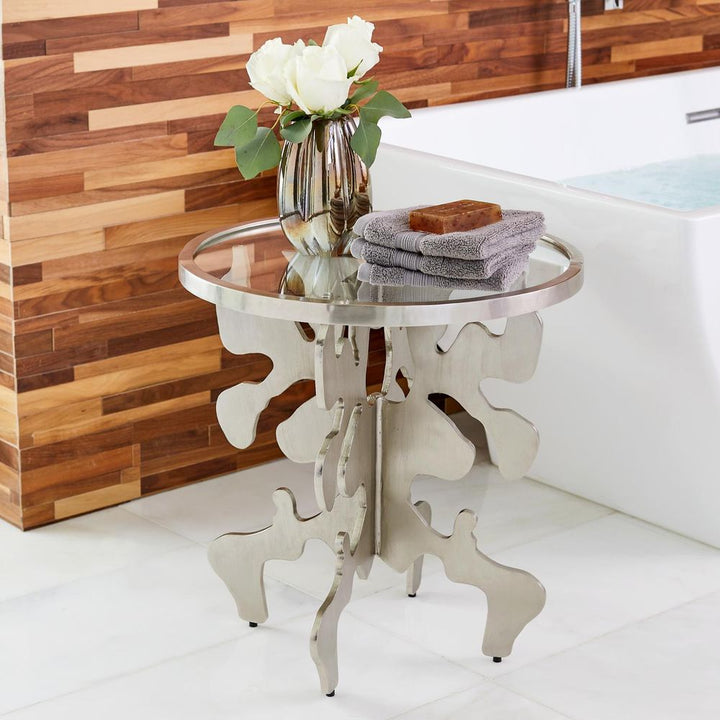 Side Tables Ink Blot Side Table-Nickel