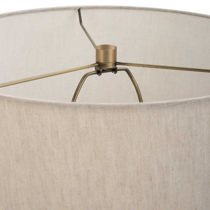 Uttermost Gravitas Elegant Brass & Stone Lamp-Cyan Design-UTTM-30201-1-Table Lamps-5-France and Son