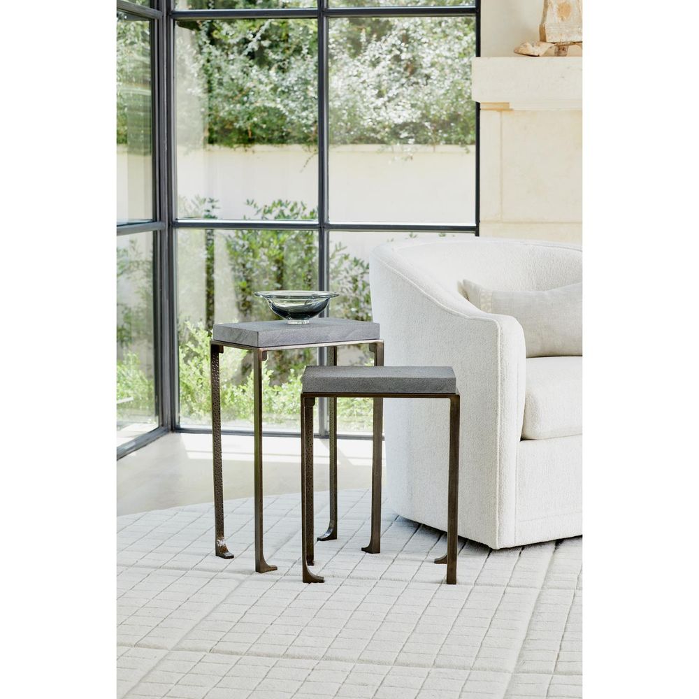 Zen Side Table w/Flamed Granite-Bronze-Sm