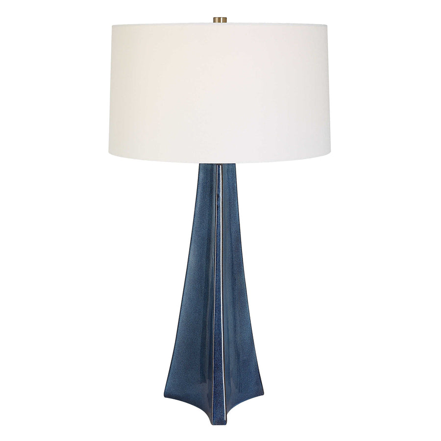 Teramo Scalloped Ceramic Table Lamp-Uttermost-UTTM-30229-Table Lamps-1-France and Son