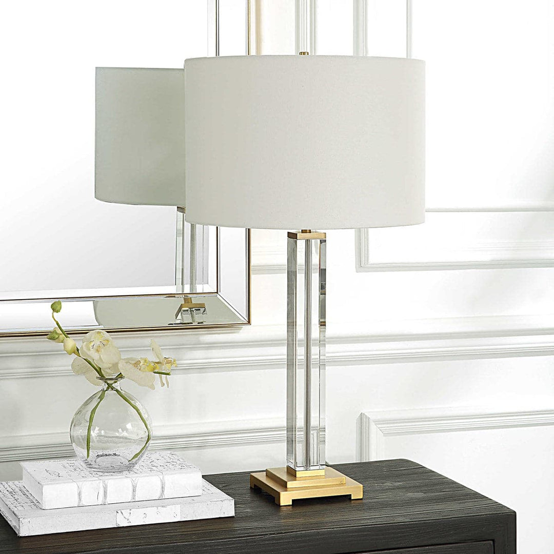 Crystal Column Table Lamp-Uttermost-UTTM-30237-Table Lamps-2-France and Son