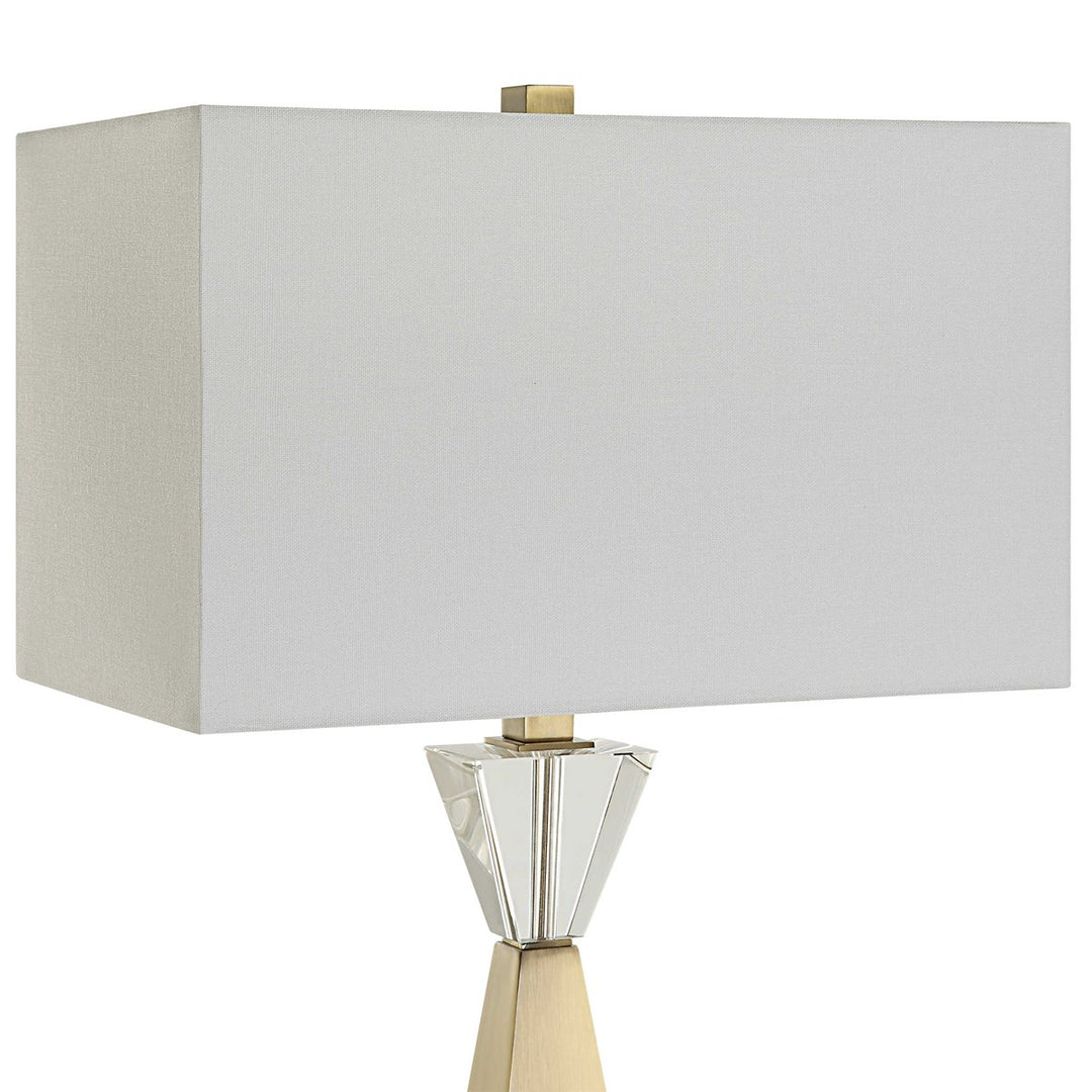 Uttermost Arete Modern Brass Table Lamp-Uttermost-UTTM-30244-Table Lamps-5-France and Son