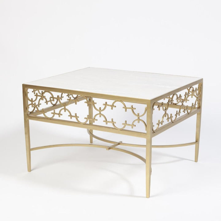 Coffee Tables C-Fret Cocktail Table-Gold