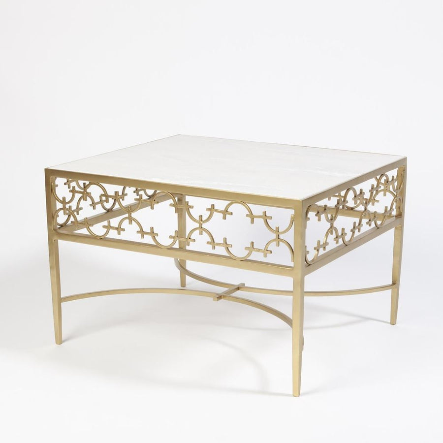 Coffee Tables C-Fret Cocktail Table-Gold