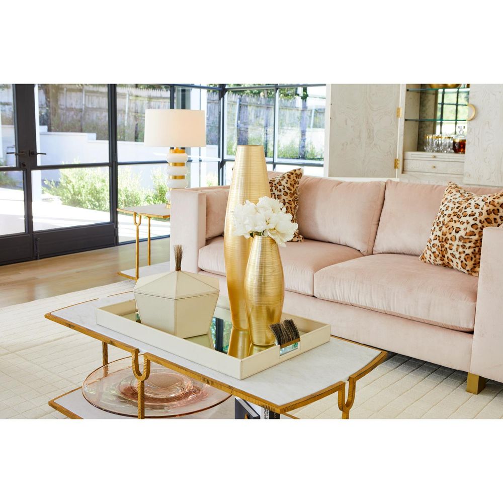 Zephyr Box-Ivory Leather-Sm