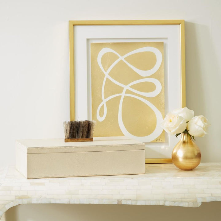 Boxes Harrington Box-Ivory Leather