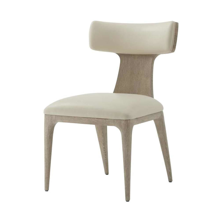 Repose Upholstered Dining Side Chair-Theodore Alexander-THEO-TA40025.2BGR-Dining Side ChairGrey Oak-1-France and Son