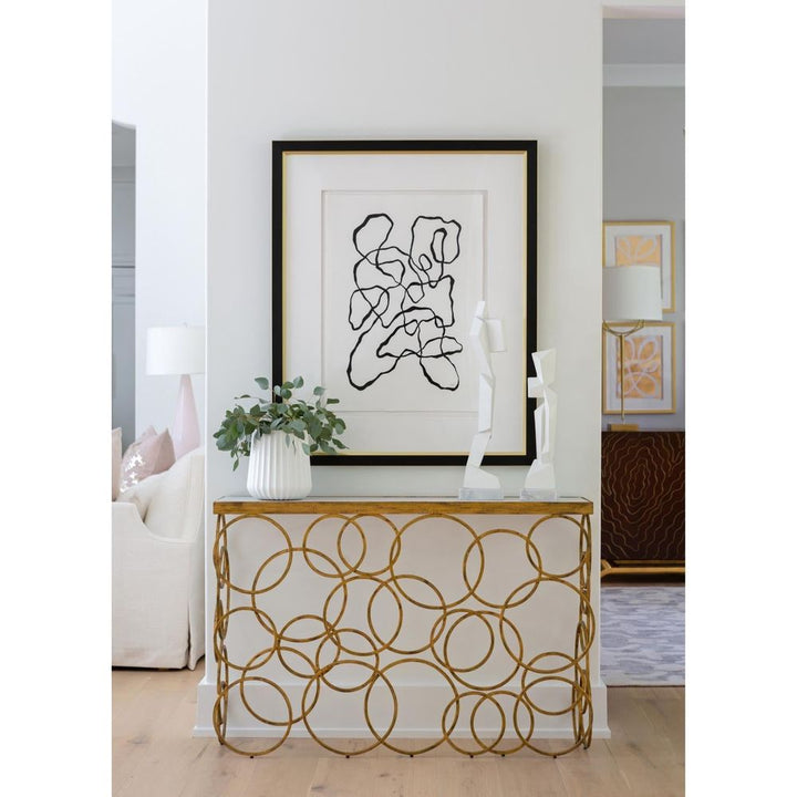 Console Tables Ring Console-Antique Gold
