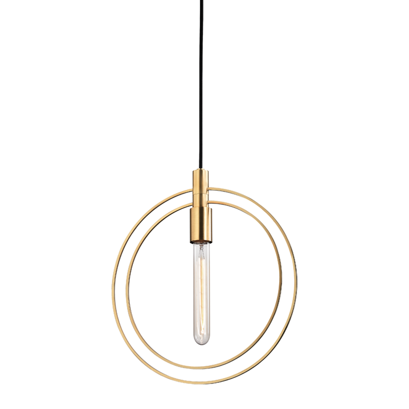 Masonville Pendant - Aged Brass