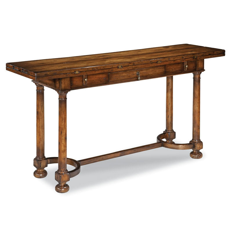 Tudor Flip Top Table-Woodbridge Furniture-WOODB-3062-26-Console Tables-1-France and Son