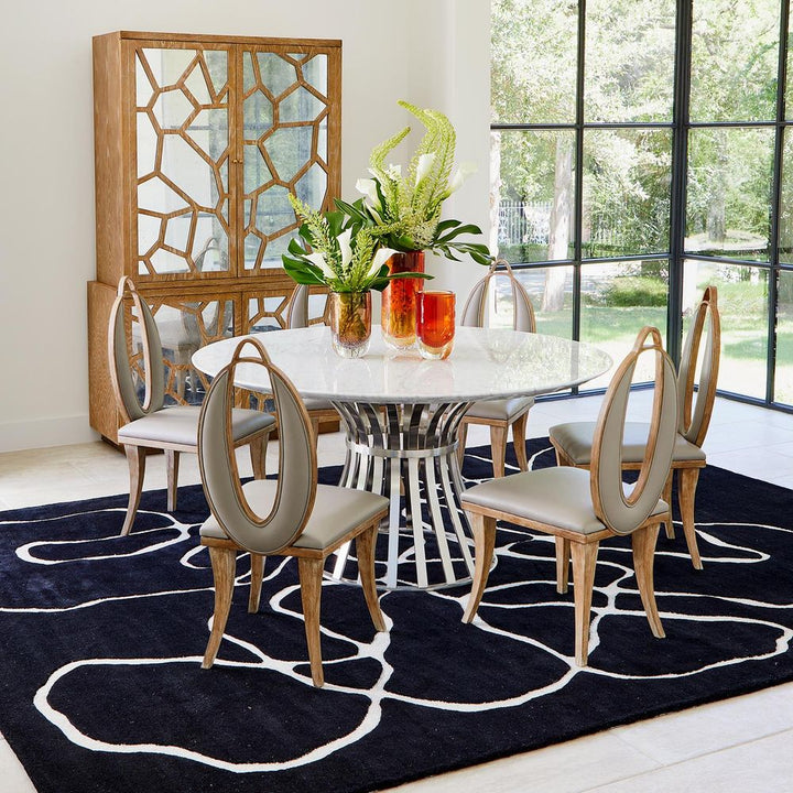 Rugs Squiggle Rug-Black/Ivory-8 x 10