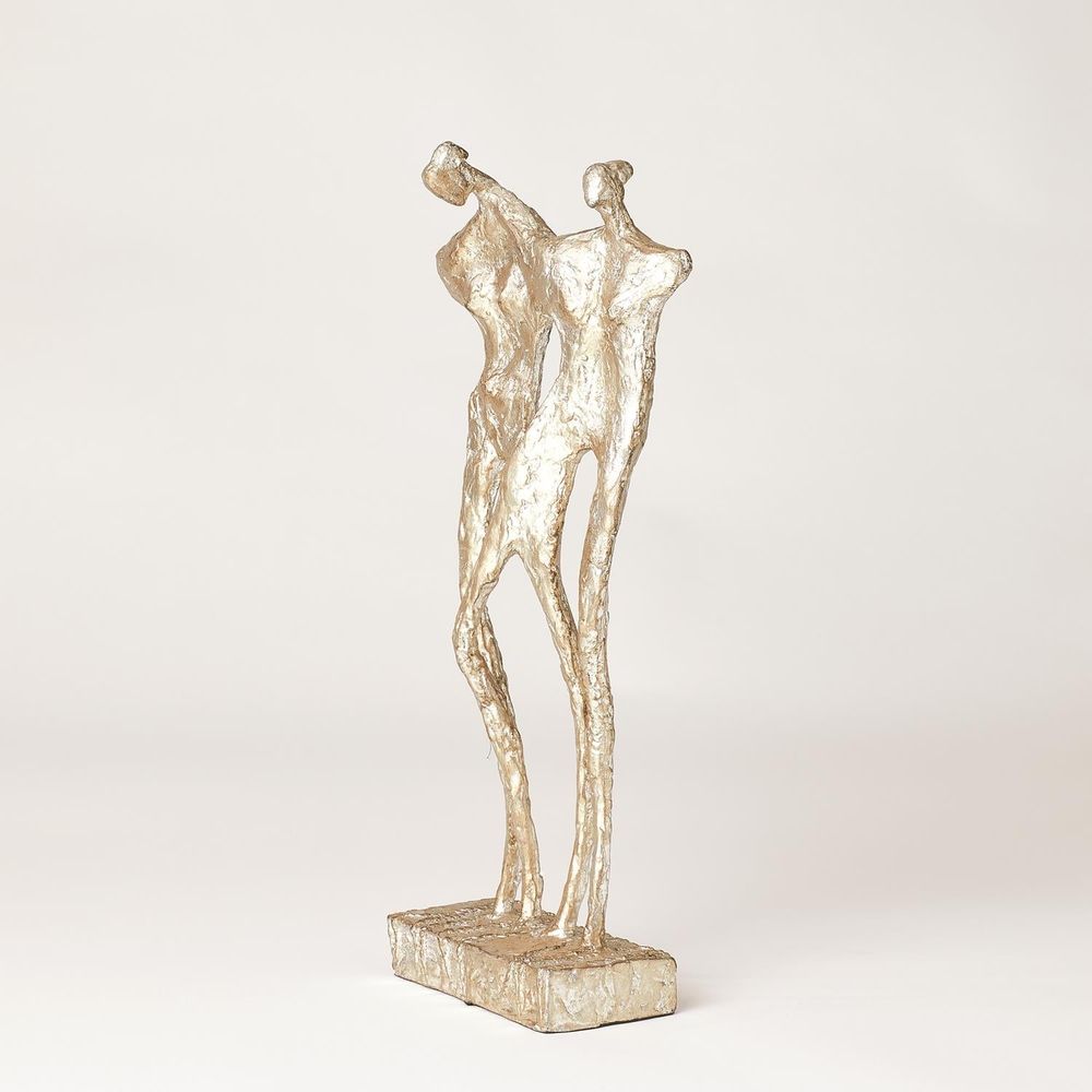 Decorative Objects Couple-Silver Leaf