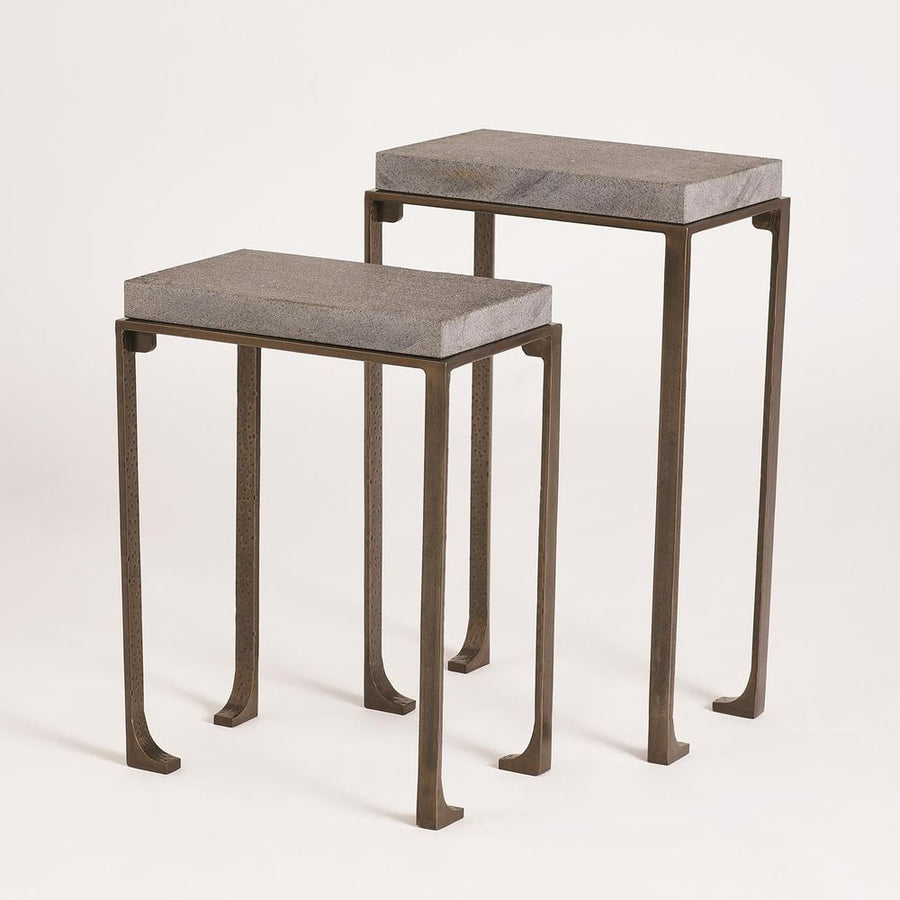 Side Tables Zen Side Table w/Flamed Granite-Bronze-Sm