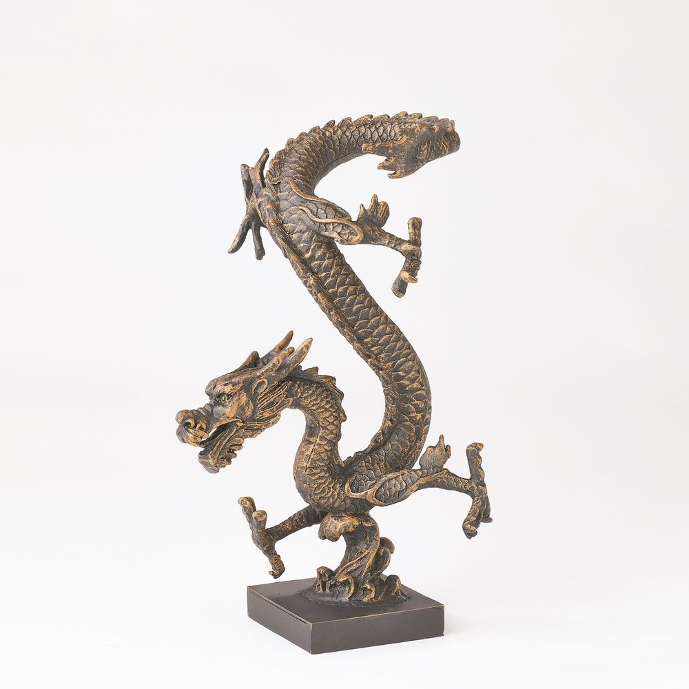 Decorative Objects Standing Dragon-Bronze