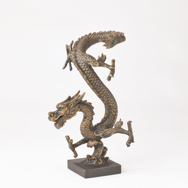 Decorative Objects Standing Dragon-Bronze