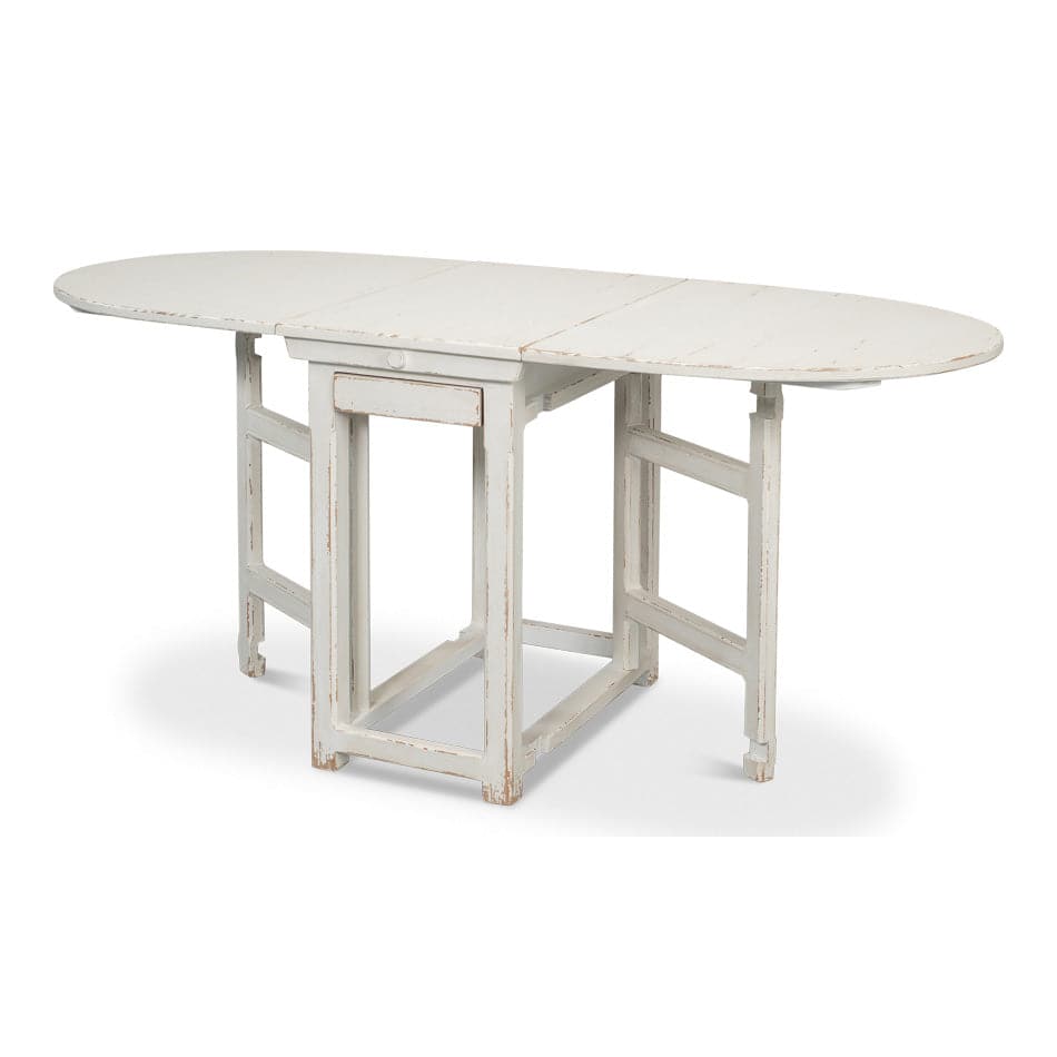 Charlie's Woodenhinge Dropleaf Table-SARREID-STOCKR-SARREID-30884-Dining Tables-1-France and Son