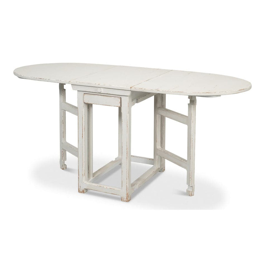 Charlie's Woodenhinge Dropleaf Table-SARREID-STOCKR-SARREID-30884-Dining Tables-1-France and Son