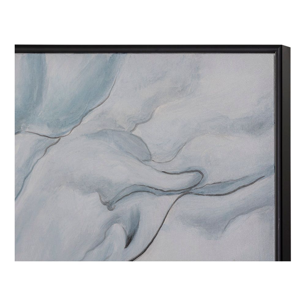 Wall Art Glacial Rock - 48" X 72" - Black Floater Frame