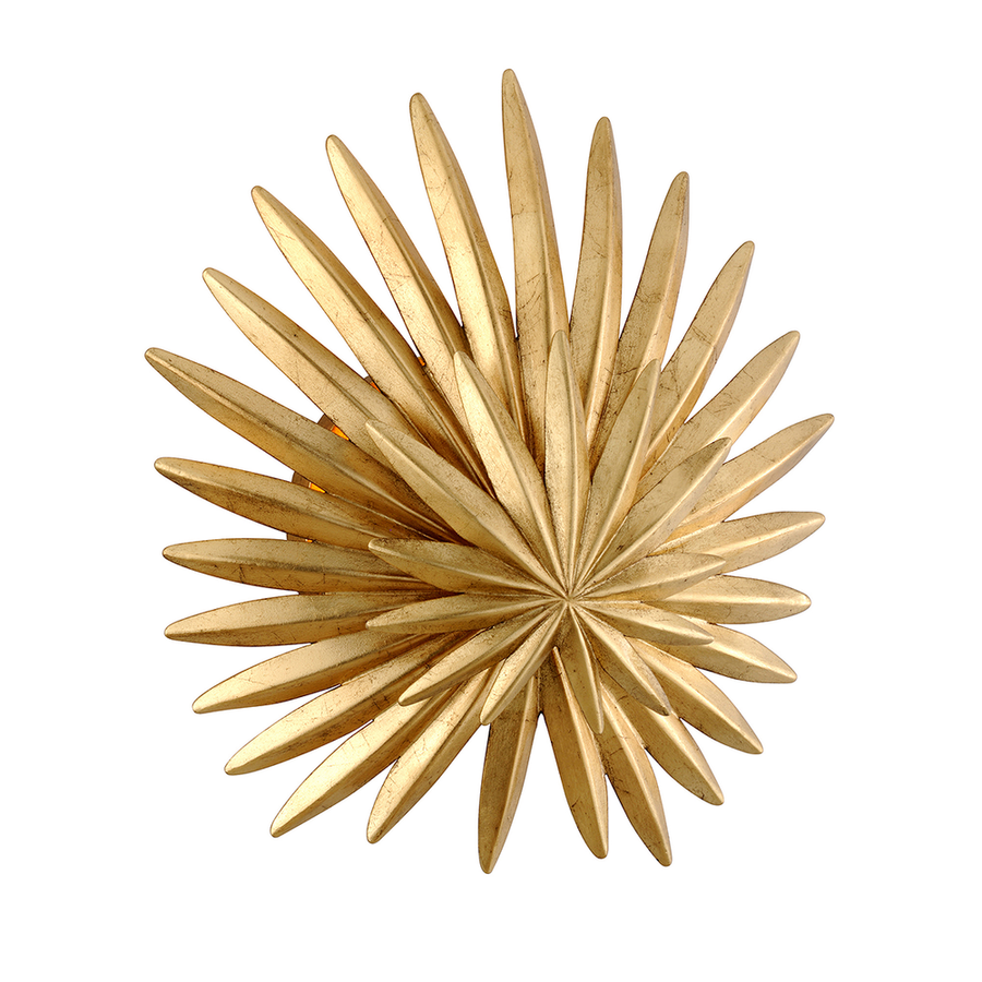 Wall Lighting Savvy Wall Sconce - Vintage Gold Leaf