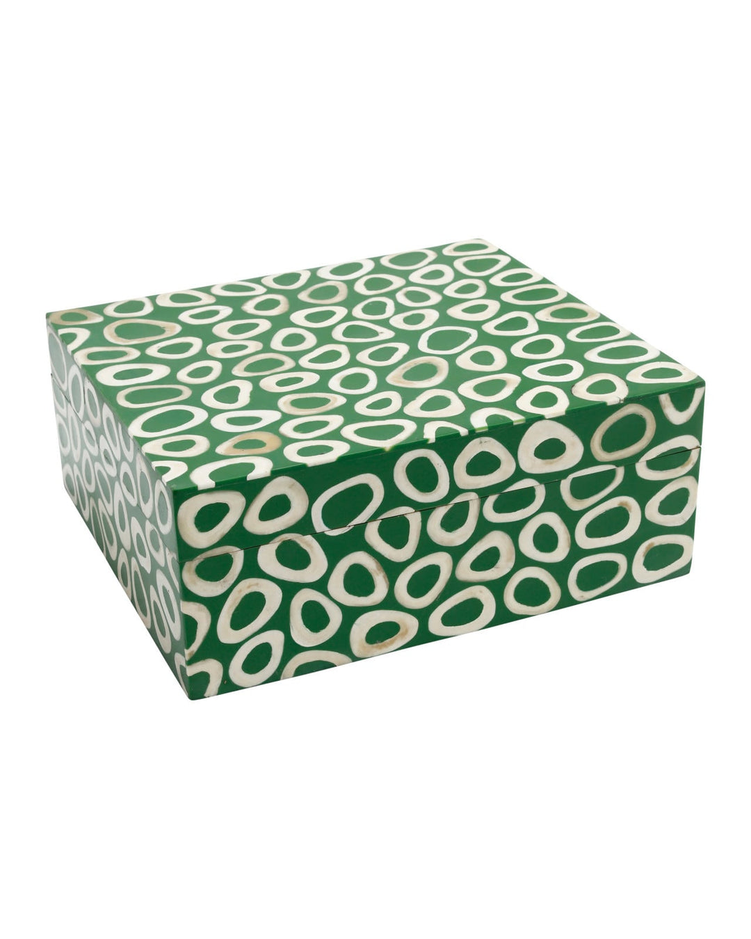 Boxes Ovoid Green Box Set of 2