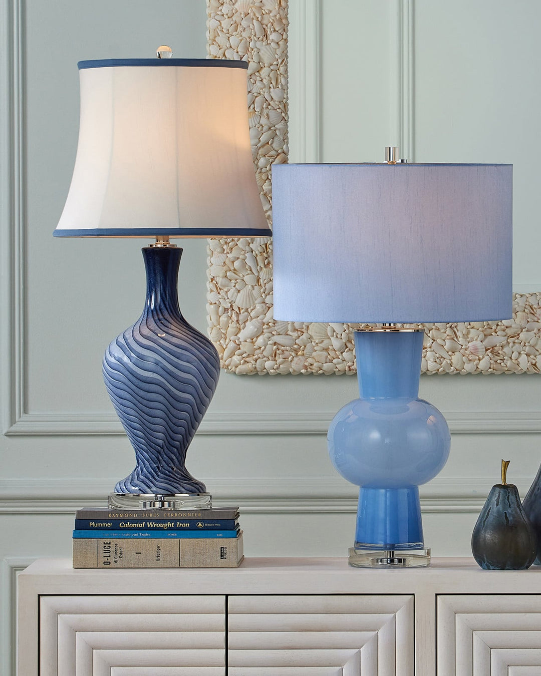 Table Lamps Zeta Blue Table Lamp