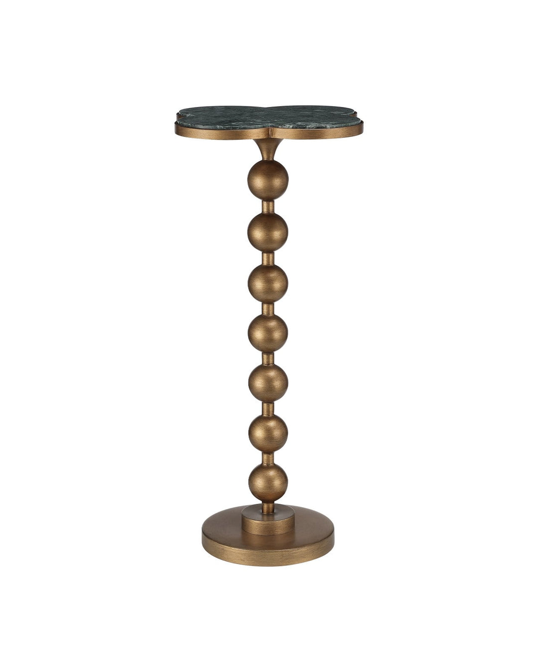Side Tables Quatrefoil Green Accent Table