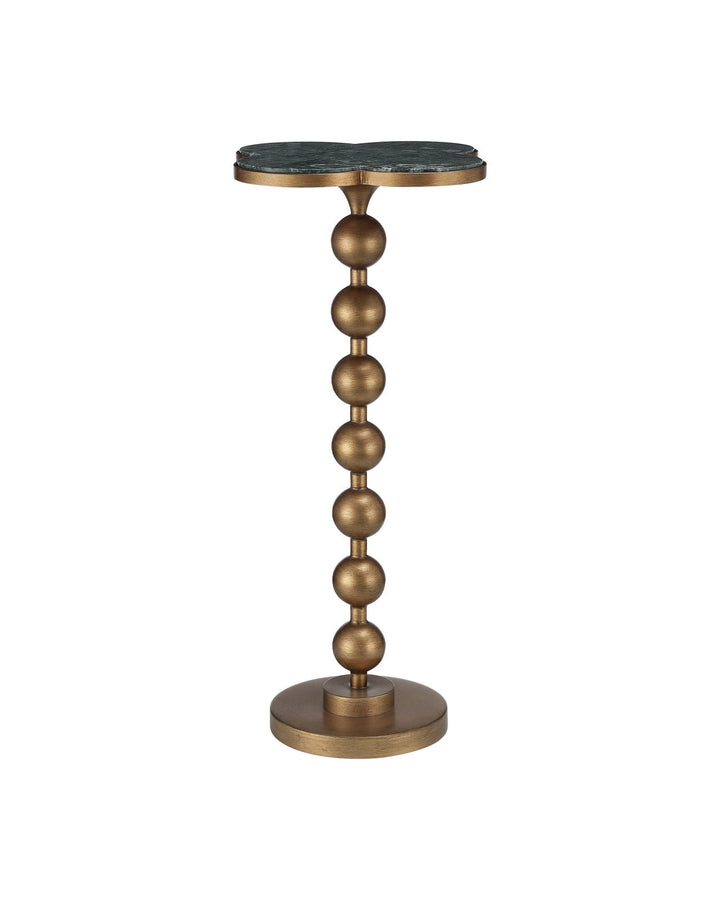 Side Tables Quatrefoil Green Accent Table