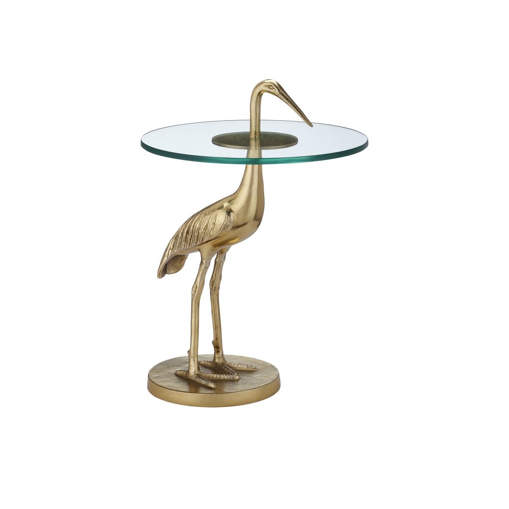 Side Tables Crane Brass Accent Table