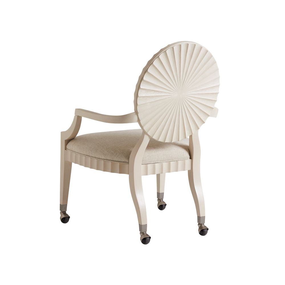 Preston Game Chair With Casters - Opaline