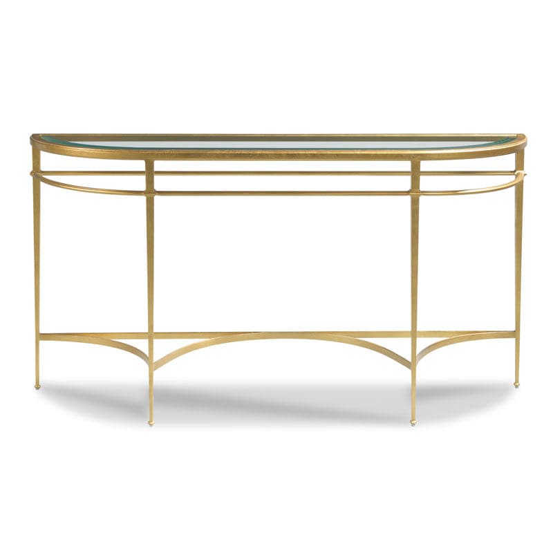 Madeline Console Table-Woodbridge Furniture-WOODB-3127-50-Console TablesGold Leaf with Antique Patina Finish-1-France and Son