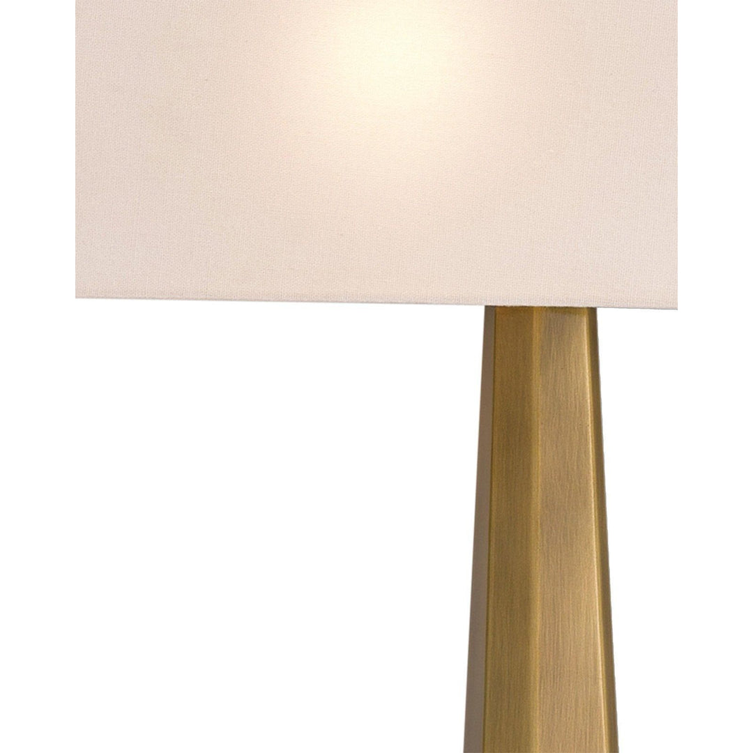 Arno Brass Wall Sconce, White Shade