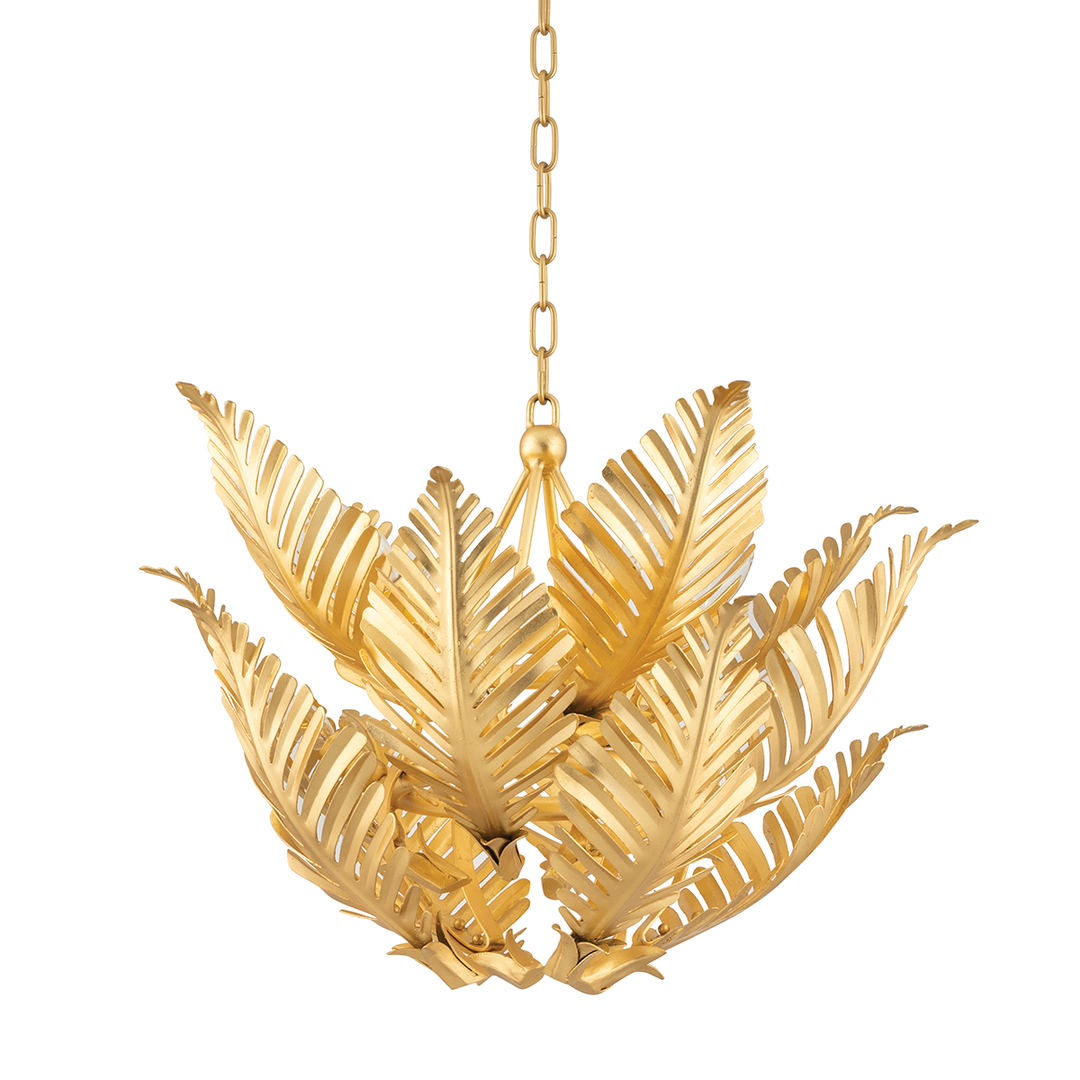 Tropicale Pendant - Gold Leaf 8 Lights