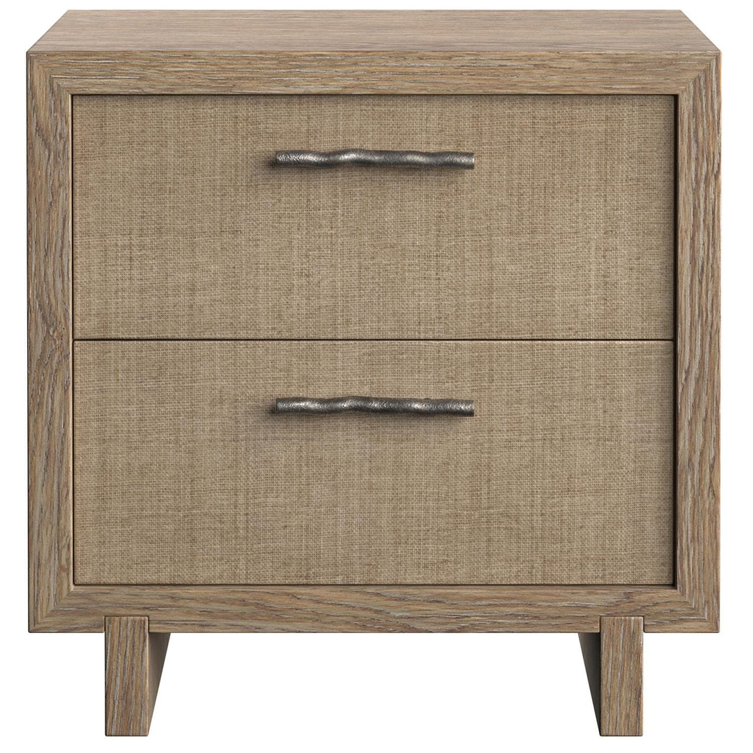 Casa Paros Nightstand-Bernhardt-BHDT-317219-NightstandsWoven drawer fronts-7-France and Son