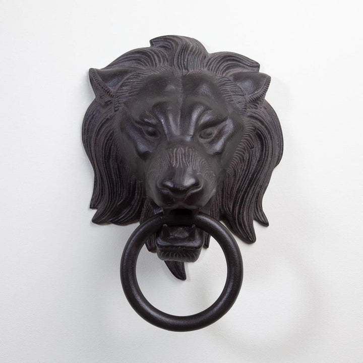 Decorative Objects Lion Head Door Knocker-Bronze