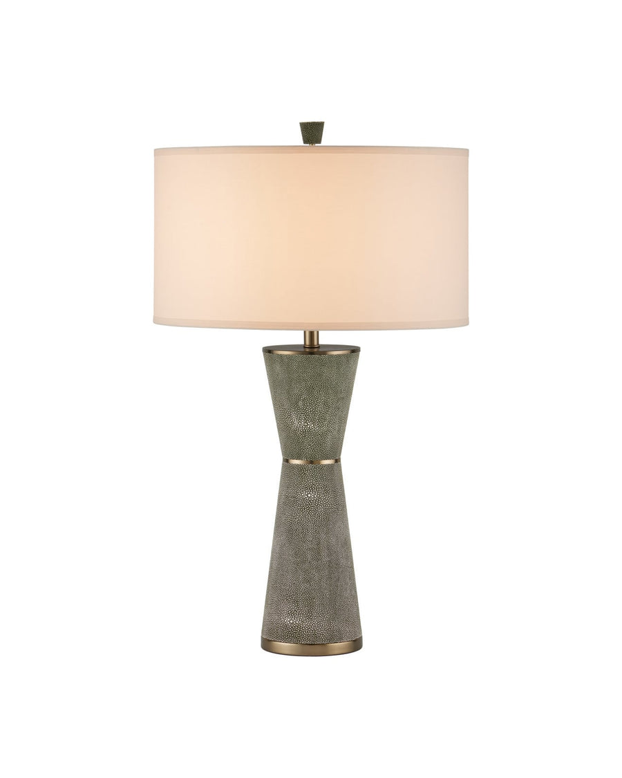 Table Lamps Galuchat Green Hourglass Table Lamp