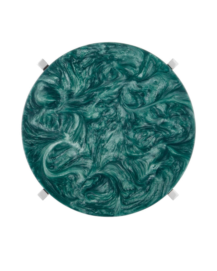 Side Tables Rina Teal Drinks Table