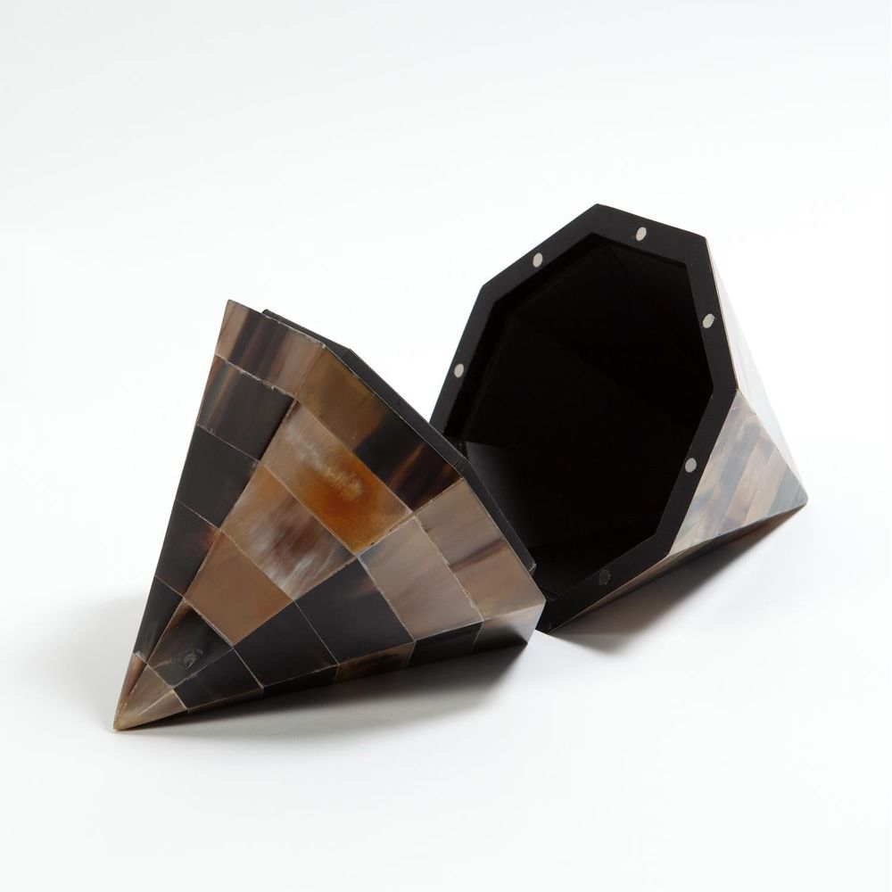 Boxes Triangle Cone Box-Brown Horn