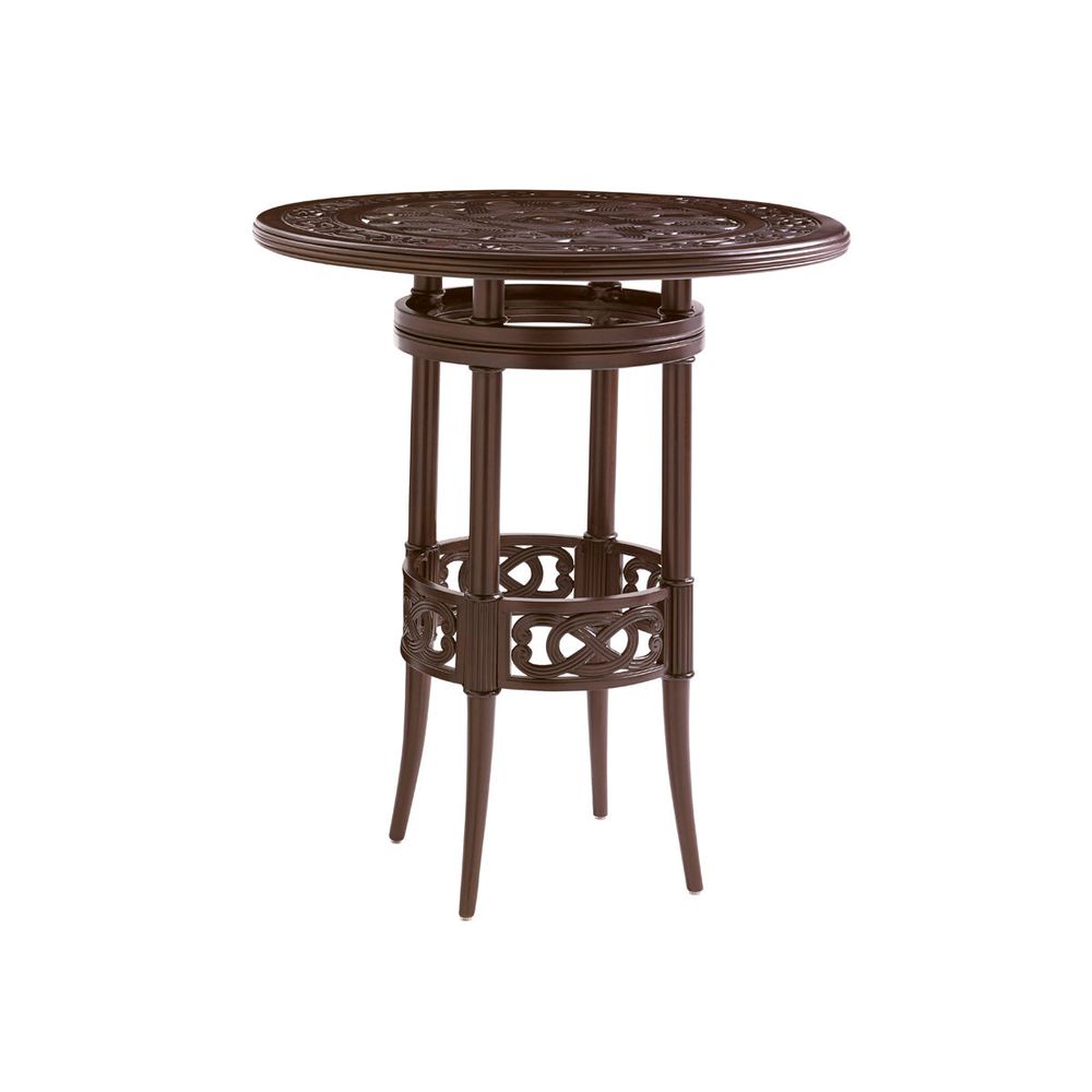 Outdoor Side Tables High/Low Bistro Table - Dark Brown