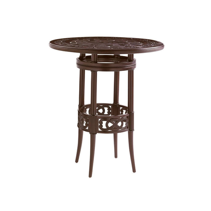 Outdoor Side Tables High/Low Bistro Table - Dark Brown