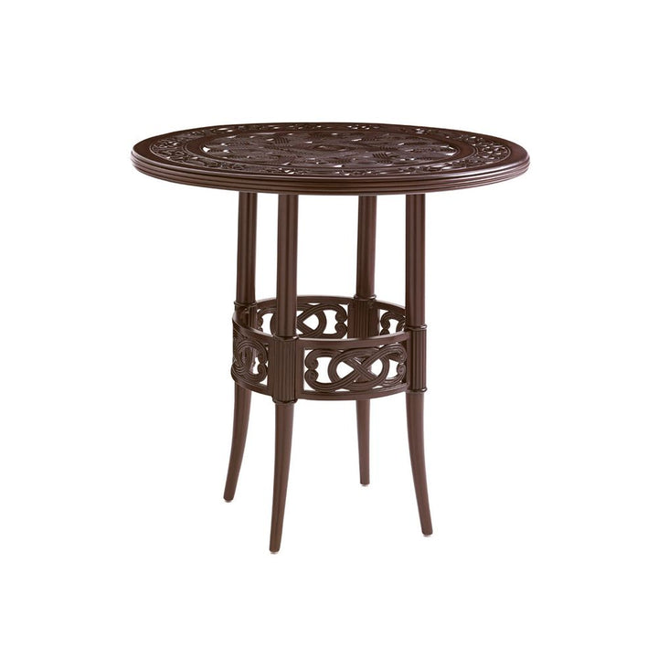Outdoor Side Tables High/Low Bistro Table - Dark Brown