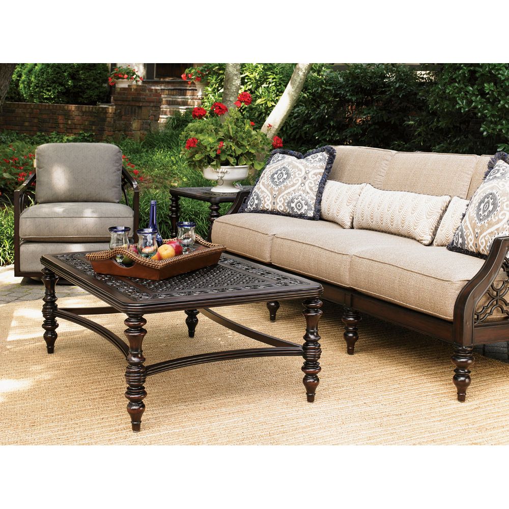 Outdoor Coffee Tables Rectangular Cocktail Table - 0003 Dark Brown