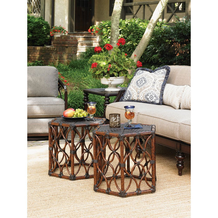 Outdoor Coffee Tables Bunching Cocktail Table - 0003 Dark Brown