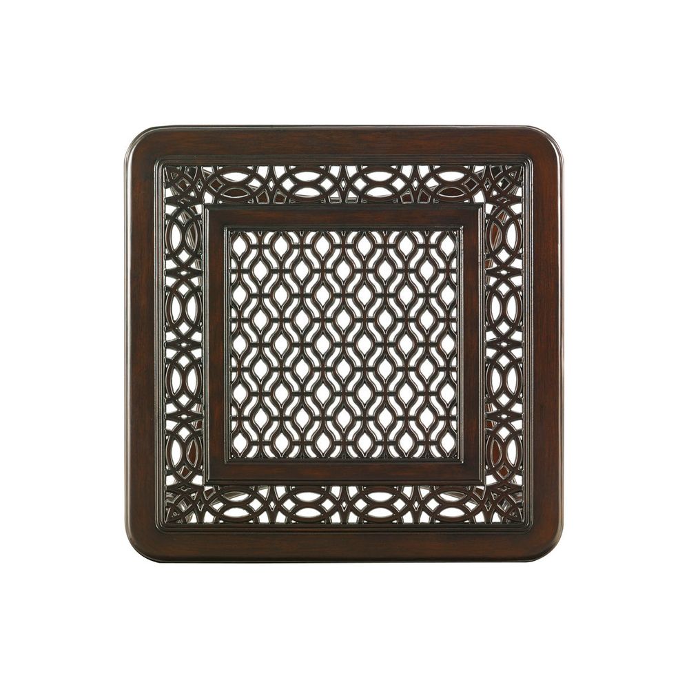 Outdoor Side Tables Square End Table - 0003 Dark Brown