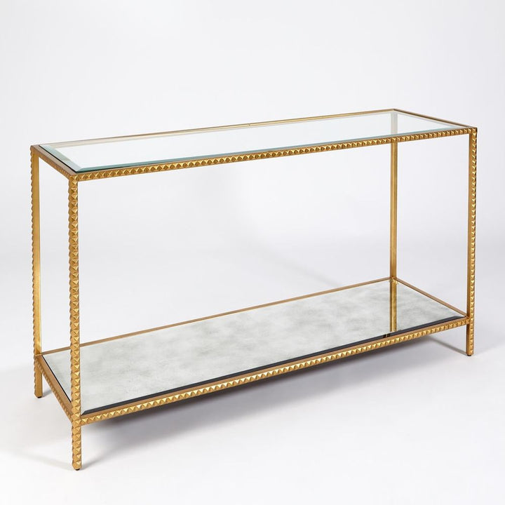 Console Tables Stud Console Table-Gold Leaf