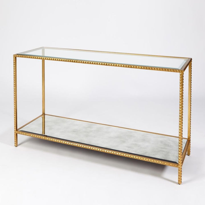 Console Tables Stud Console Table-Gold Leaf