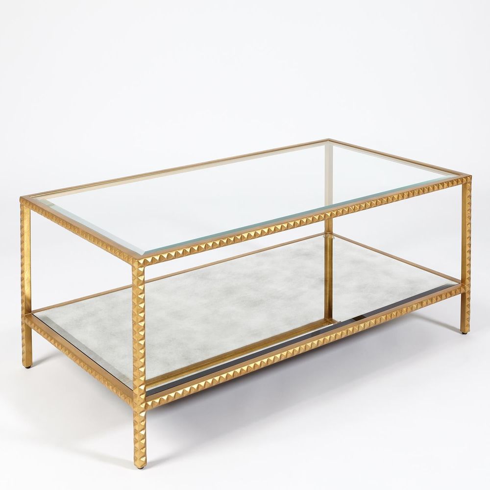 Coffee Tables Stud Coffee Table-Gold Leaf
