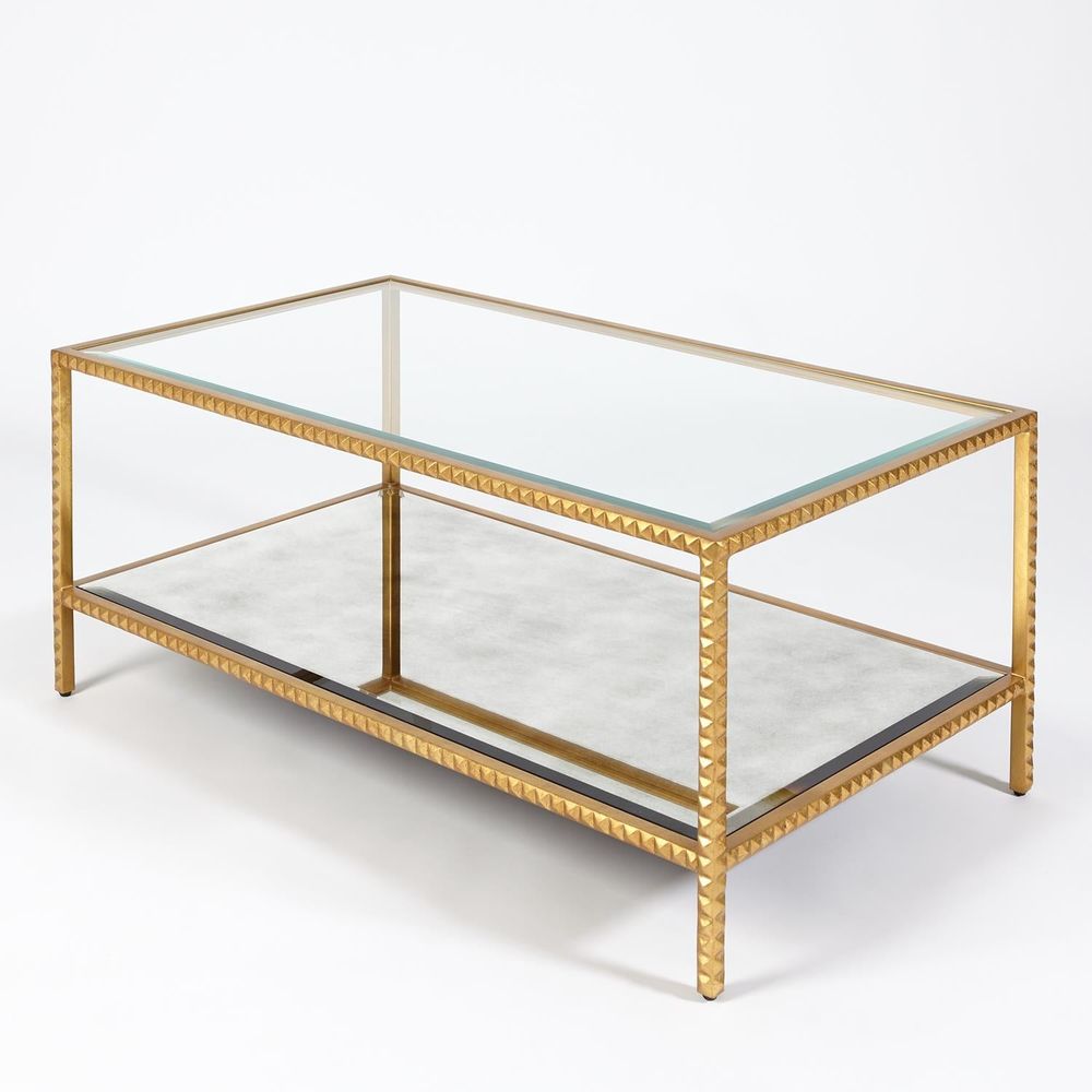Coffee Tables Stud Coffee Table-Gold Leaf