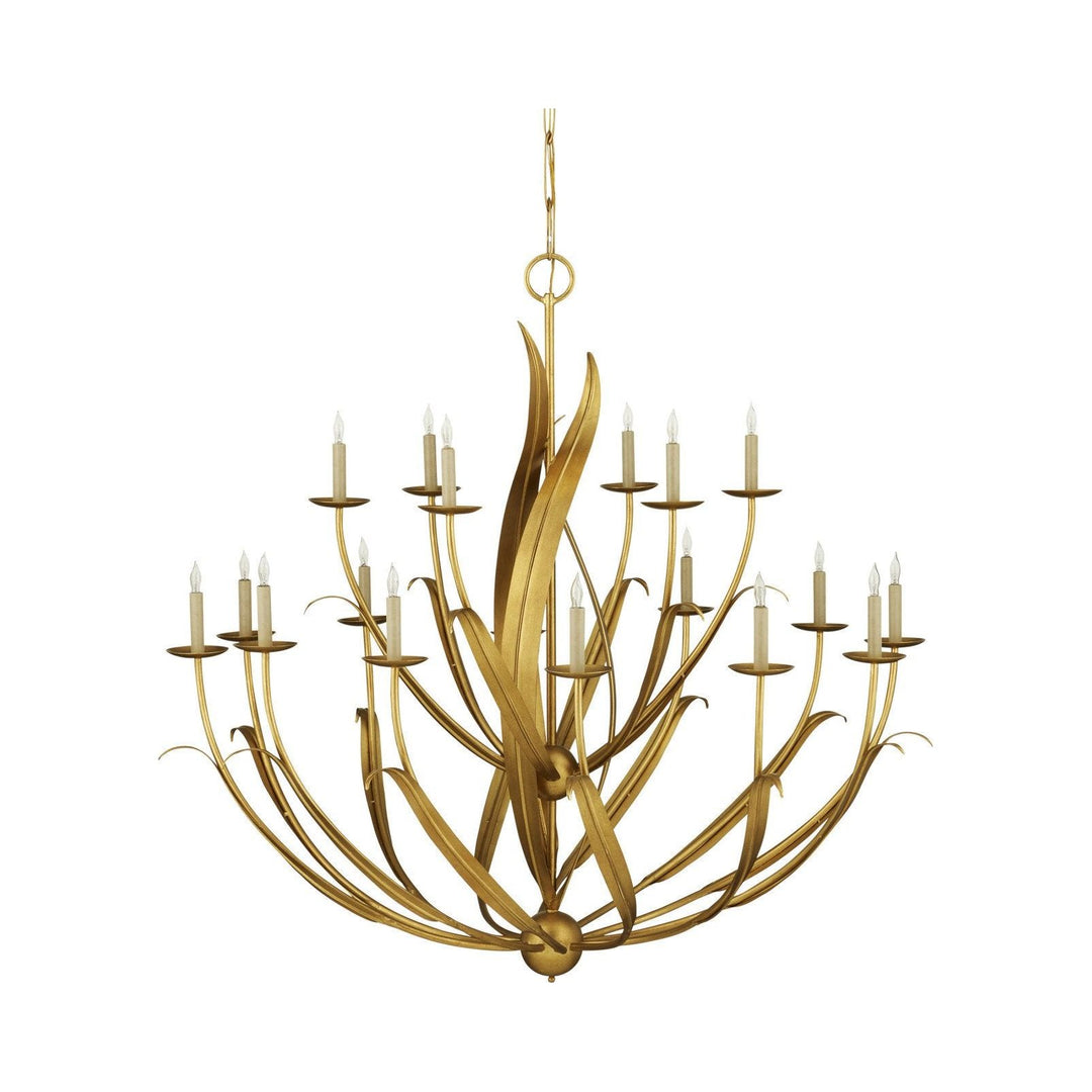 Menefee Large Gold Chandelier