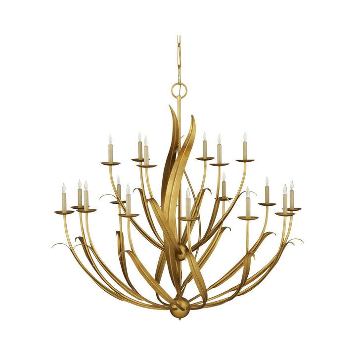 Menefee Large Gold Chandelier